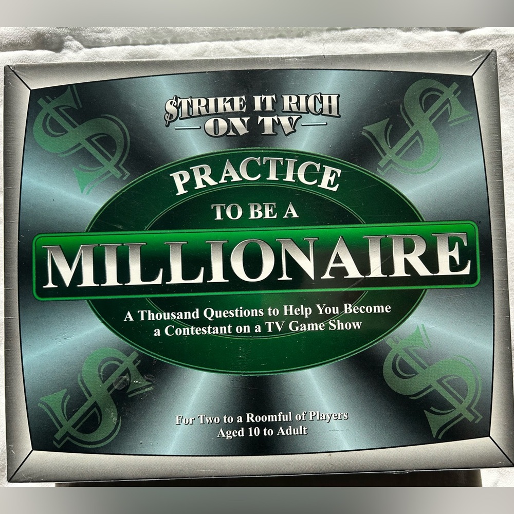 NIB Practice to Be a Millionaire Board Game - Green